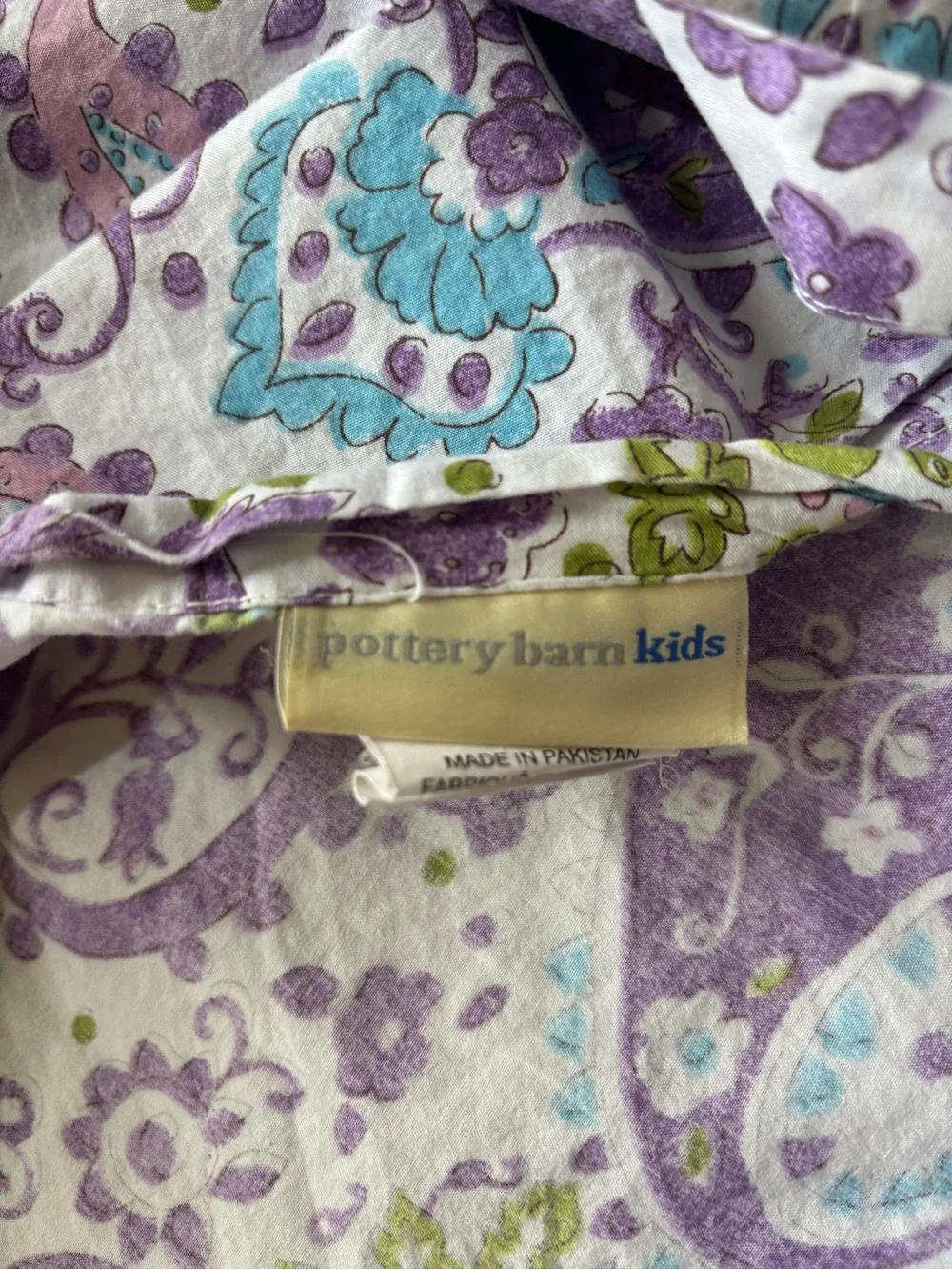 Pottery Barn Kids floral paisley